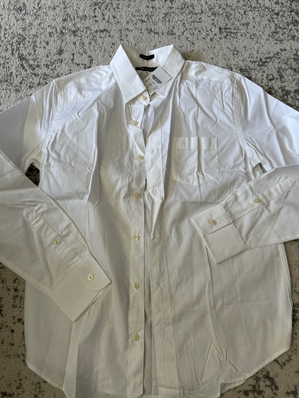 Crewcuts Thompson Fit White Dress Shirt Boys Size 14 NWT
